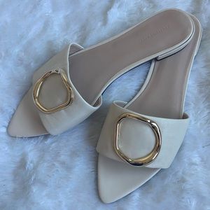 Something Navy Cassie Pointy Toe Slide Sandal